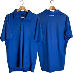 Oakley Short Sleeve Golf Polo Shirt Men's Medium Blue Outdoor Preppy Dad Active